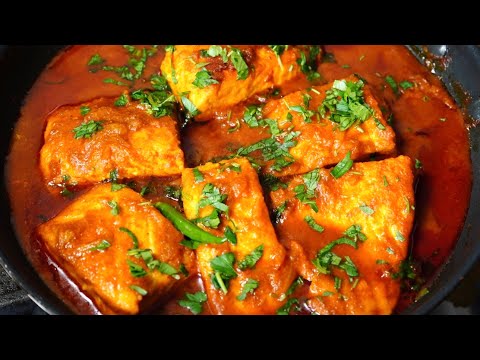 DELICIOUS MASALA FISH GRAVY  SALMON FISH CURRY RECIPE