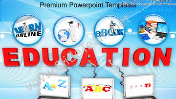 Multiple Wired To Education Children PowerPoint Templates ppt Themes 0912 Slides Backgrounds