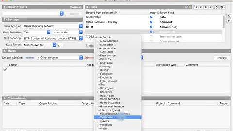 How to import transactions from a Bank statement