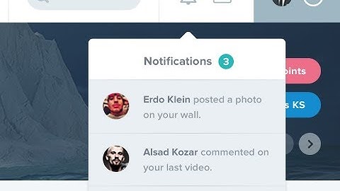 Oracle APEX - Notification Menu