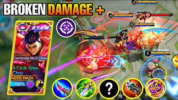 THE REASON WHY CHOU IS ALWAYS IN THE META | Passive + item | Chou New Gameplay 2023