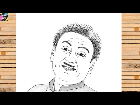 Jethalal Gada aka Dilip Joshi (TMKOC) || Timelapse Portrait Sketch - YouTube