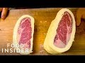 Steak Is Cooked In A Log Of Butter