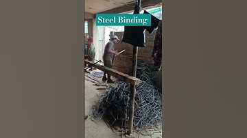 Steel binding work #civilengineering #construction
