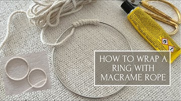 How To Wrap A Ring With Macrame Rope | EASY Macrame Tip