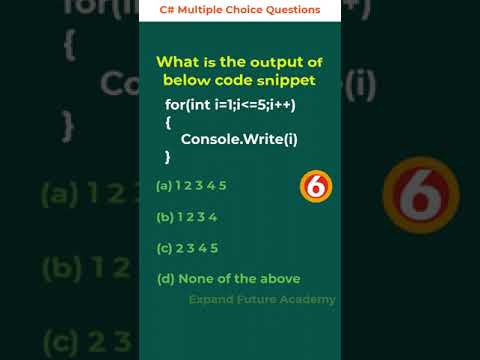 C# Multiple Choice Question 048 - Expand Future Academy #Shorts #CSharp #Dotnet #Programming