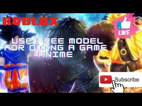 i use all free model for create a anime game in roblox studio - YouTube