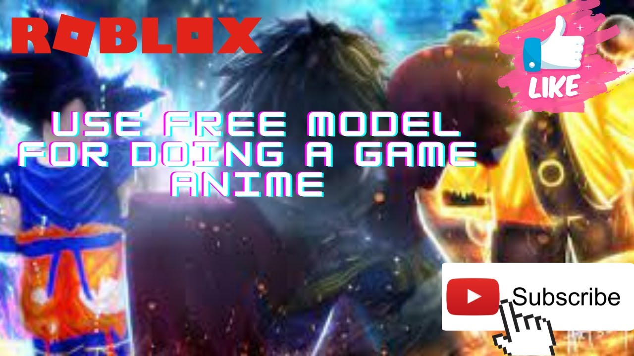 i use all free model for create a anime game in roblox studio - YouTube