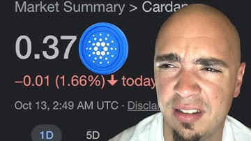 ADA CARDANO BREAKING DOWN FAST. THIS IS IT!