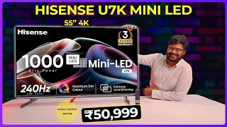 Unboxing & Review Hisense U7K Mini LED TV - 1000 Nits Brightness ?,  49W Speakers ?? [2023 Model]