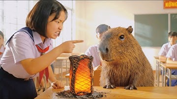 Capybara bị Mai đổ lỗi đốt lồng đèn Chuột Mickey #capybara