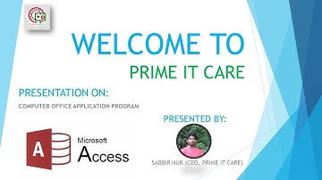 Microsoft Access - 2016 Bangla Tutorial - 01 || Create Database
