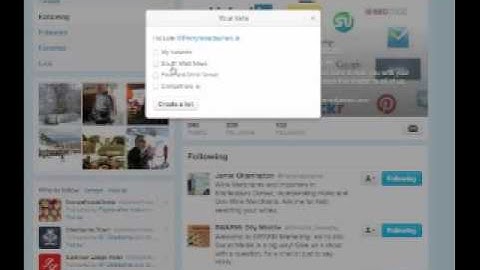 How to use Lists in Twitter