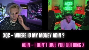 xQc and Adin Ross Almost Get into a Fight for a 300K Loan