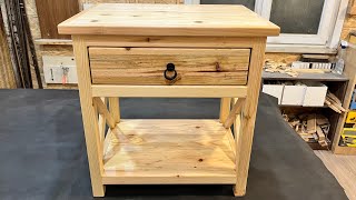 Making nightstand from pallets / Pallet wood nightstand diy / Paletten komidin yapımı