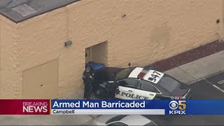 Police In Tense Standoff At Campbell Denny's Restaurant With Armed Suspect