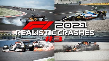F1 2021 REALISTIC CRASHES #3