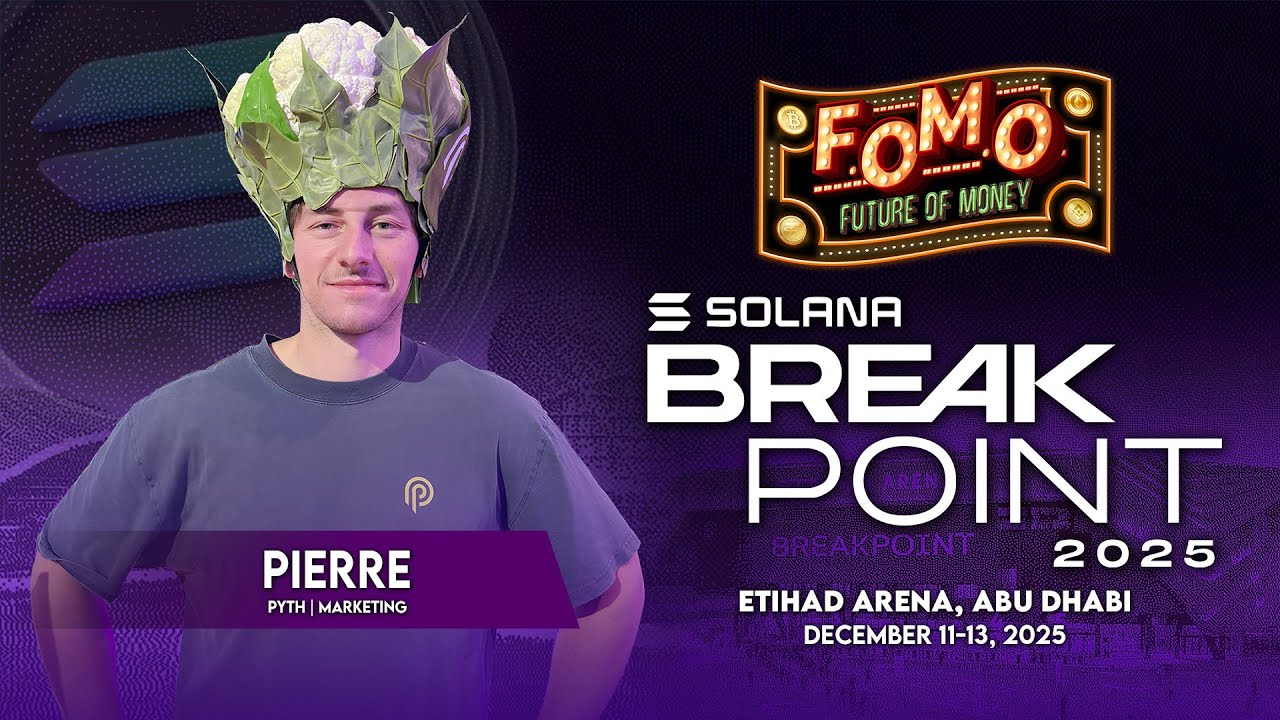 Pierre: Marketing Lead at Pyth Network | Solana Breakpoint 2025