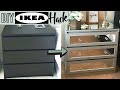 DIY IKEA HACK: Turn Boring Dresser Into a Mirrored Nightstand!