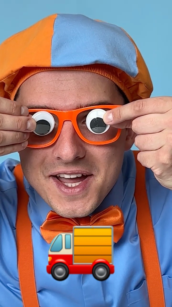 Googly Eyes ? on the BUS! Blippi's DIY Cars and Trucks! #blippi #shorts #diy