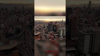 City Sunset: Witness the Magic of Skyscrapers Illuminated! #shorts
