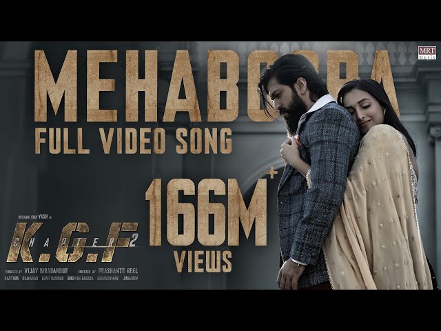 Mehabooba Video Song (Hindi) | KGF Chapter 2 | RockingStar Yash | Prashanth Neel|Ravi Basrur|Hombale class=