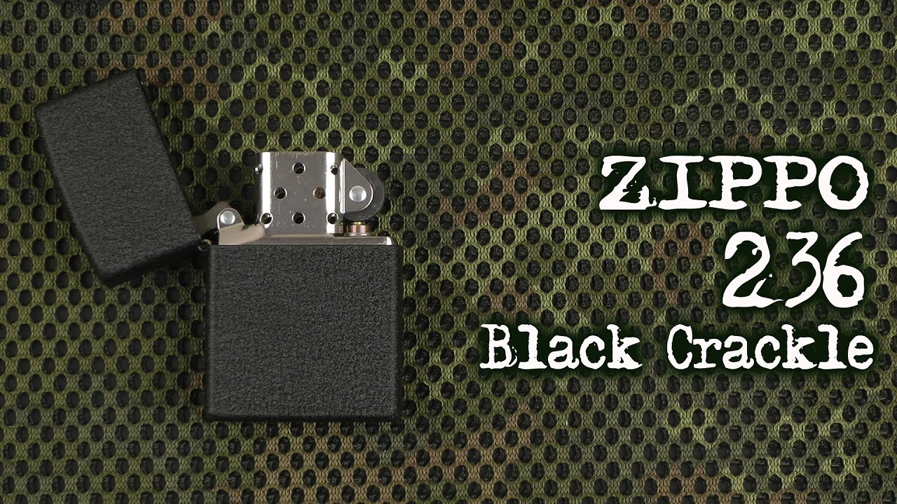 Демонстрация Zippo 236 Black Crackle YouTube