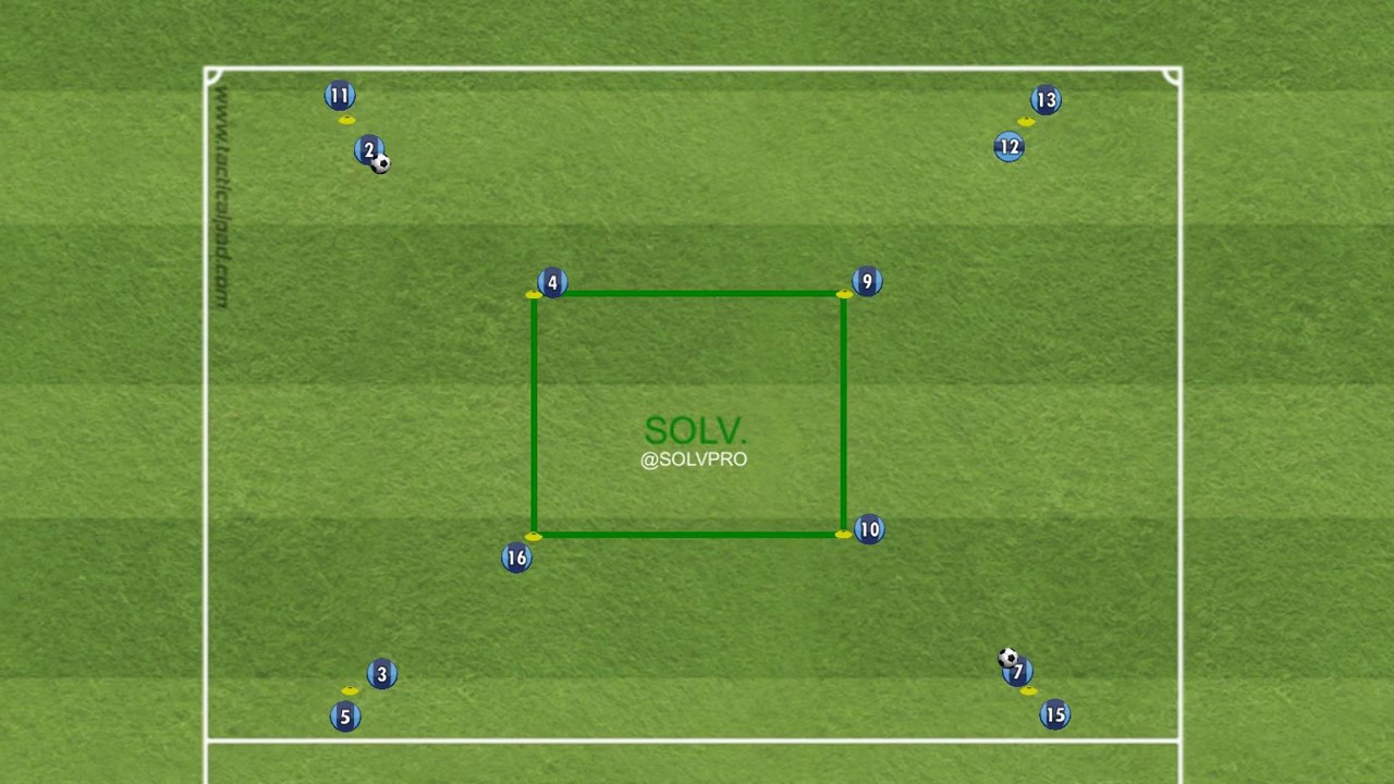 Soccer Warmup Drill, Give and Go (2) YouTube
