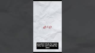 Celebrity Why can't we divide by zero? #shorts Wealth