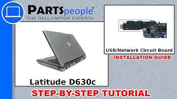 Dell Latitude D630c (PP24L) USB Network Circuit Board How-To Video Tutorial