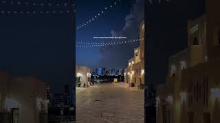 LIVING IN QATAR-Ini bukan film… ini Qatar hari ini 🎬 🇶🇦🌪️⚡️#qatar #doha #livinginqatar