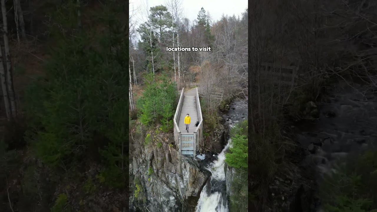 Plodda Falls near Inverness in Scotland