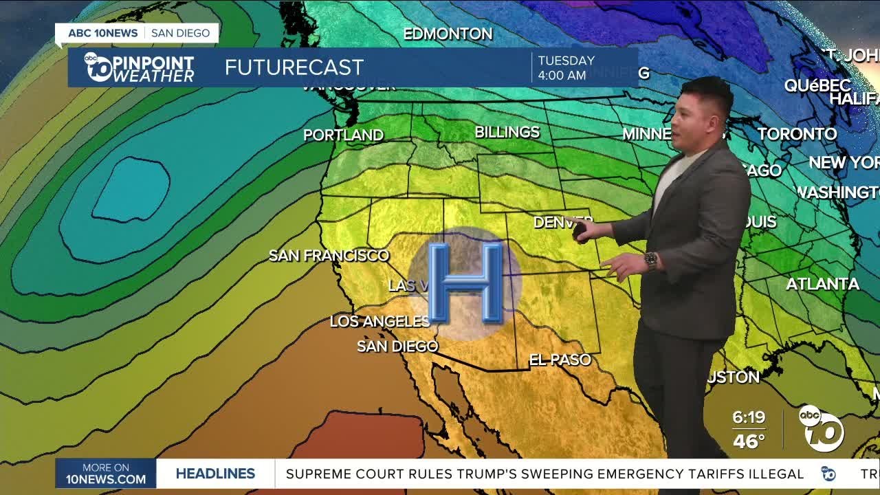 Major Warm-up: 10-20 degrees above normal, Deserts hit 90 - YouTube
