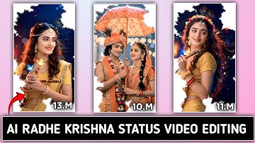 New Viral Radhe Krishna Status Video Editing | Alight Motion Se Radhe Krishna Story Editing 