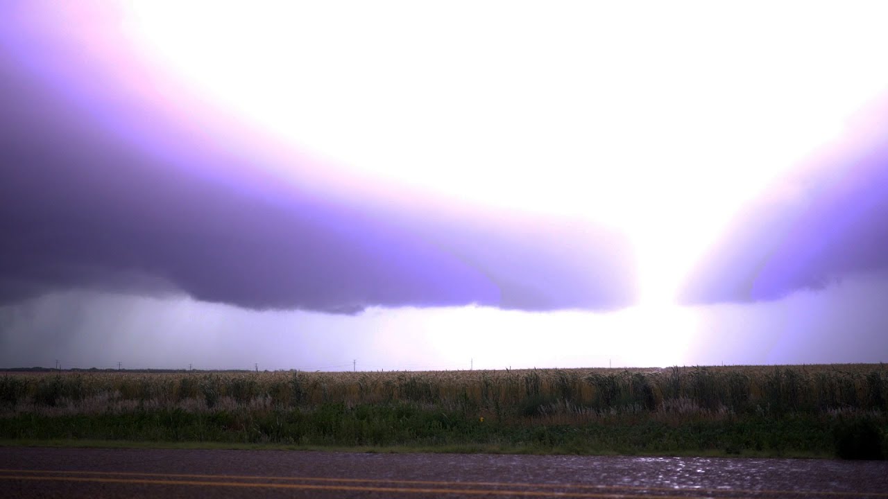 Intense Supercell Lightning Storm - Turkey, TX 5.23.2016