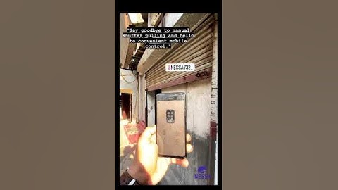 rolling shutter motorise & operating by phone..