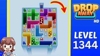 Drop Away Level 1344 Solution Walkthrough