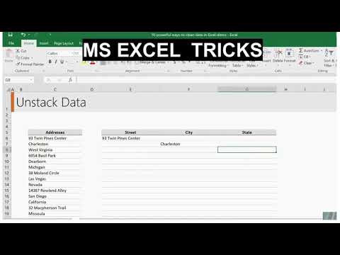 How to Unstack Data, Trim, and Use Text to Column in Excel – Easy Guide!