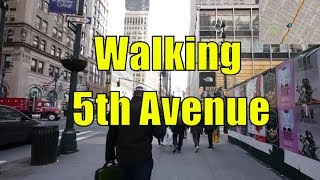 ⁴ᴷ Walking Tour of 5th Avenue, NYC from 59th Street to Washington Square Park (GPS Overlay)