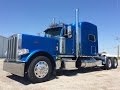 SOLD 2016 389 Peterbilt Galaxy Blue 23 Gauges Owner Op 550 Cummins 18 speed