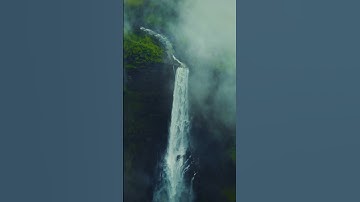 Risking My Drone for This Stunning Kalu Waterfall Shot | Maharashtra Monsoon #kaluwaterfall #shorts