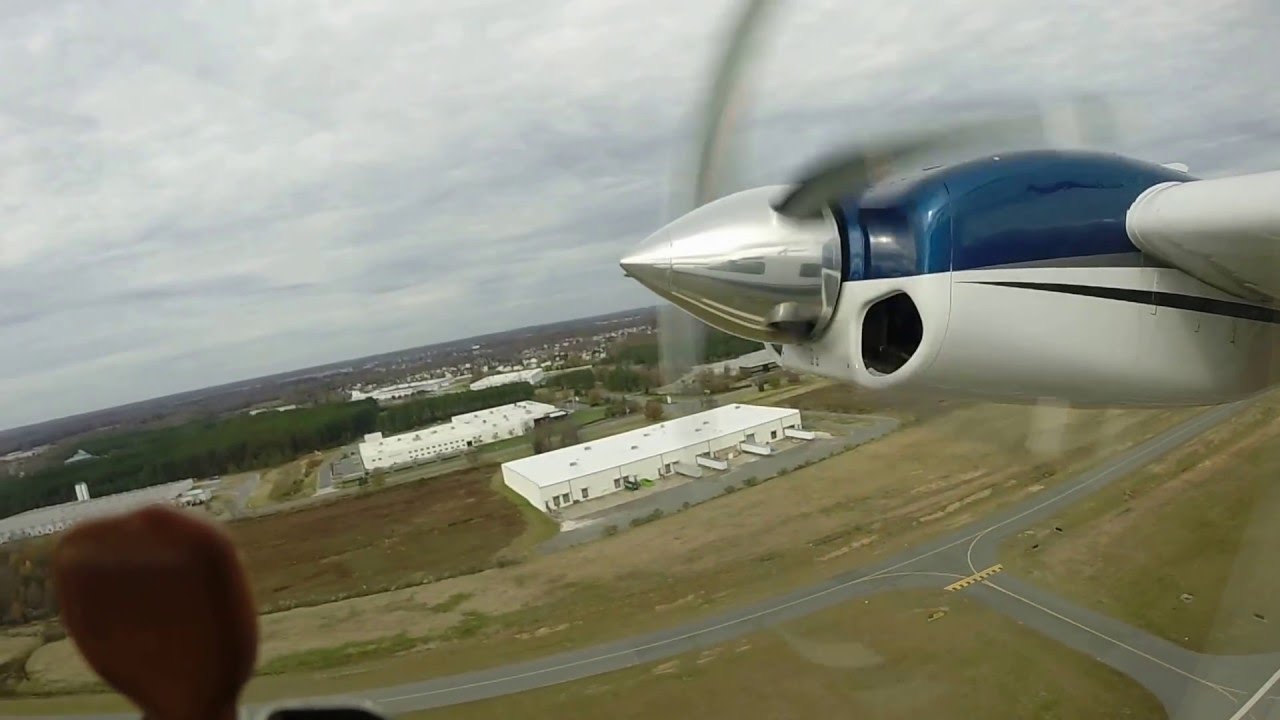 Take off from EQY 11 28 15 in a Shrike Commander 500S