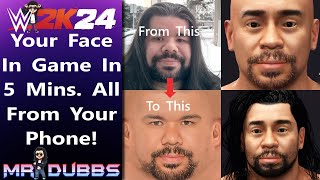 WWE2k24 Works For Every Platform No PC Required Face Texture Tutorial
