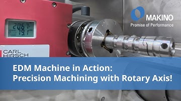 EDM Machine in Action: Precision Machining with Rotary Axis