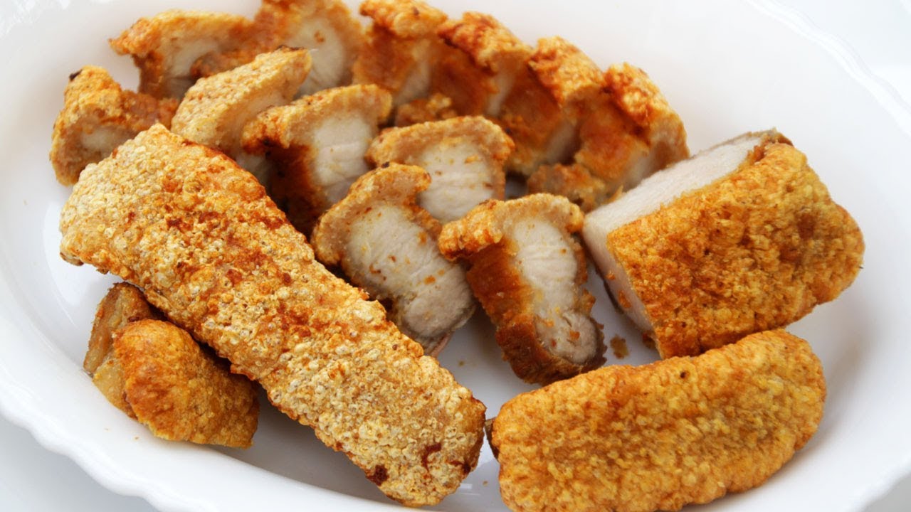 ทำหมูกรอบมันน้อยแบบง่ายสุดๆ #ยืนยันกรอบชัวร์ง่ายชัวร์จากเม้น l กินได้อร่อยด้วย