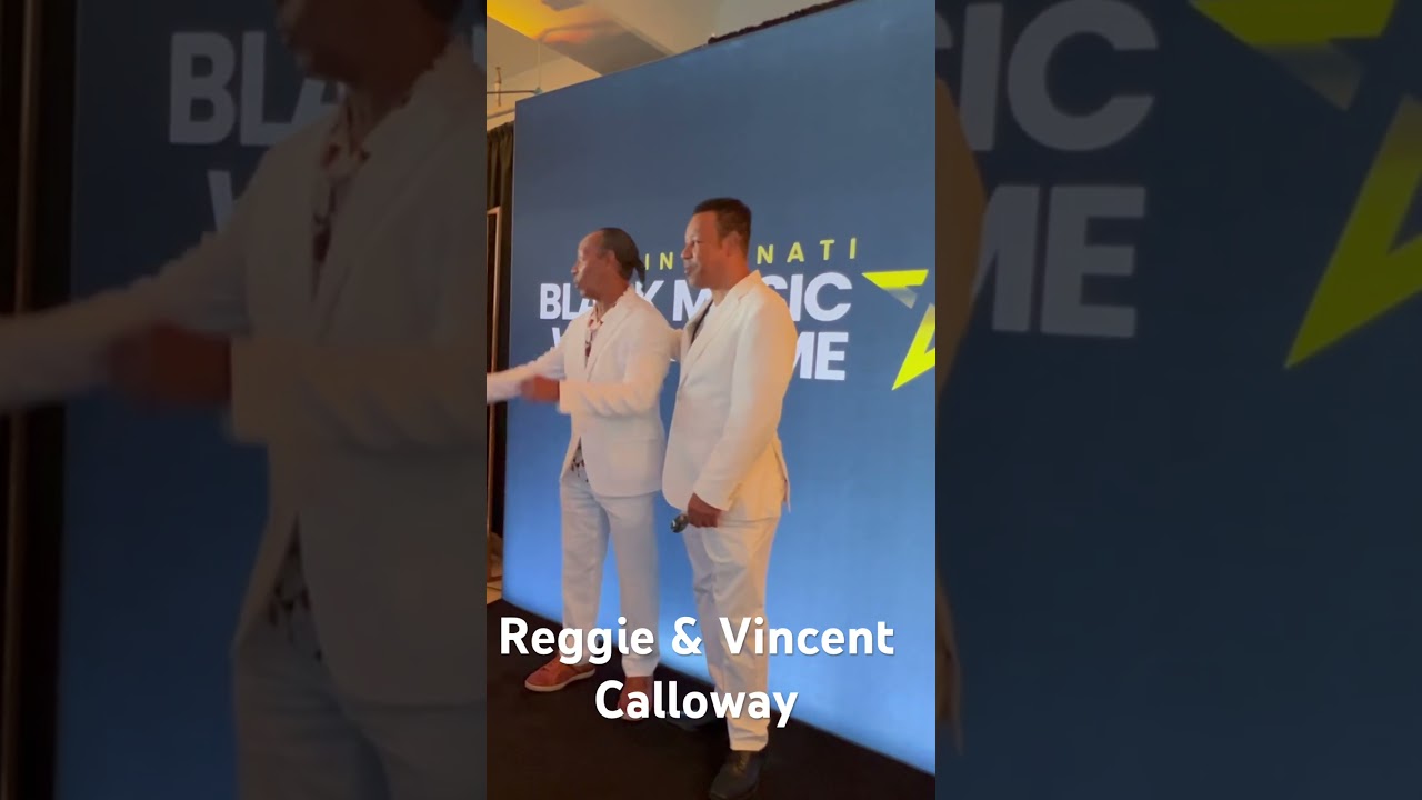 Vincent & Reggie Calloway arrive at Cincinnati Black Music Walk of Fame