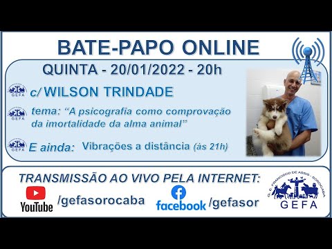Assista: Bate-papo Online - c/ WILSON TRINDADE (20/01/2022)