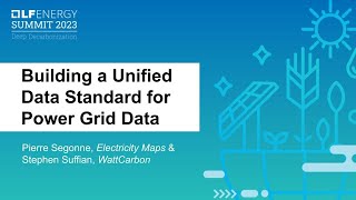 Full Building a Unified Data Standard for Power Grid Data News