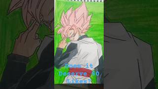 Drawing gok black 😈🔥 #anime #art #goku