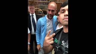 Pep Guardiola gets mad with a fan